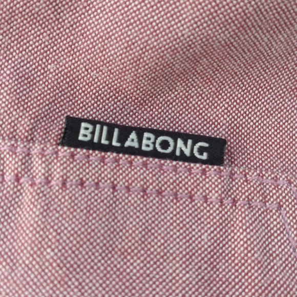Men's Billabong Button Down Shirt, Size Large, Tailored Fit / Stretch, P… - Picture 6 of 12